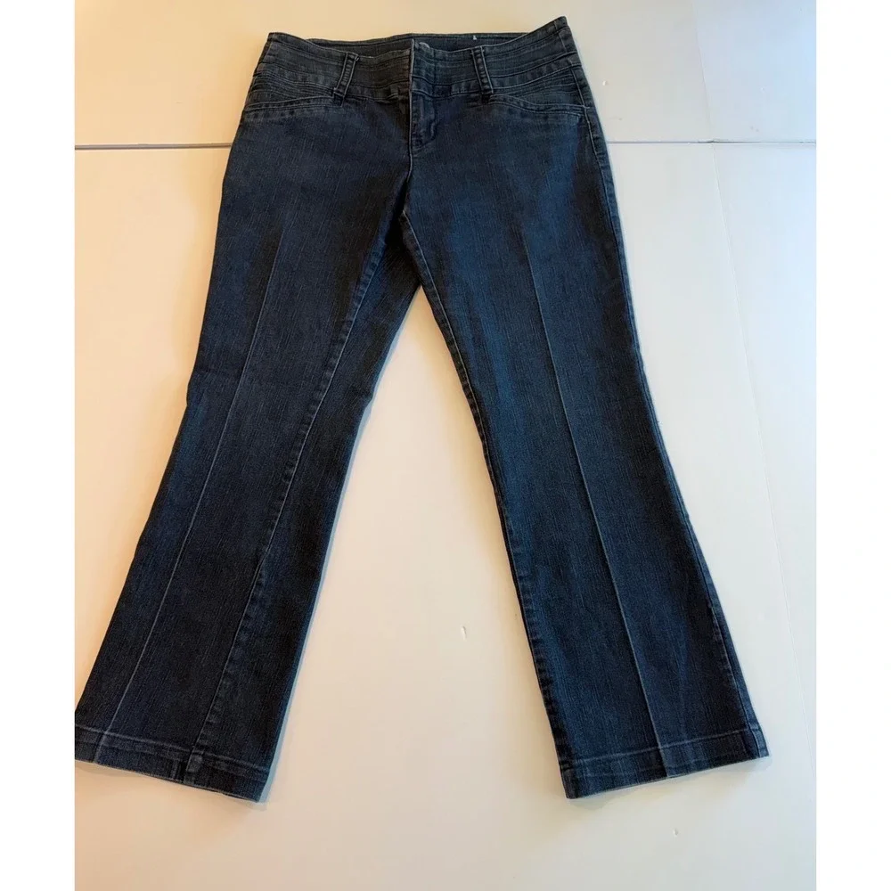 W62 Signature Fit Trouser Jeans Dark Wash Blue Denim Womens 10